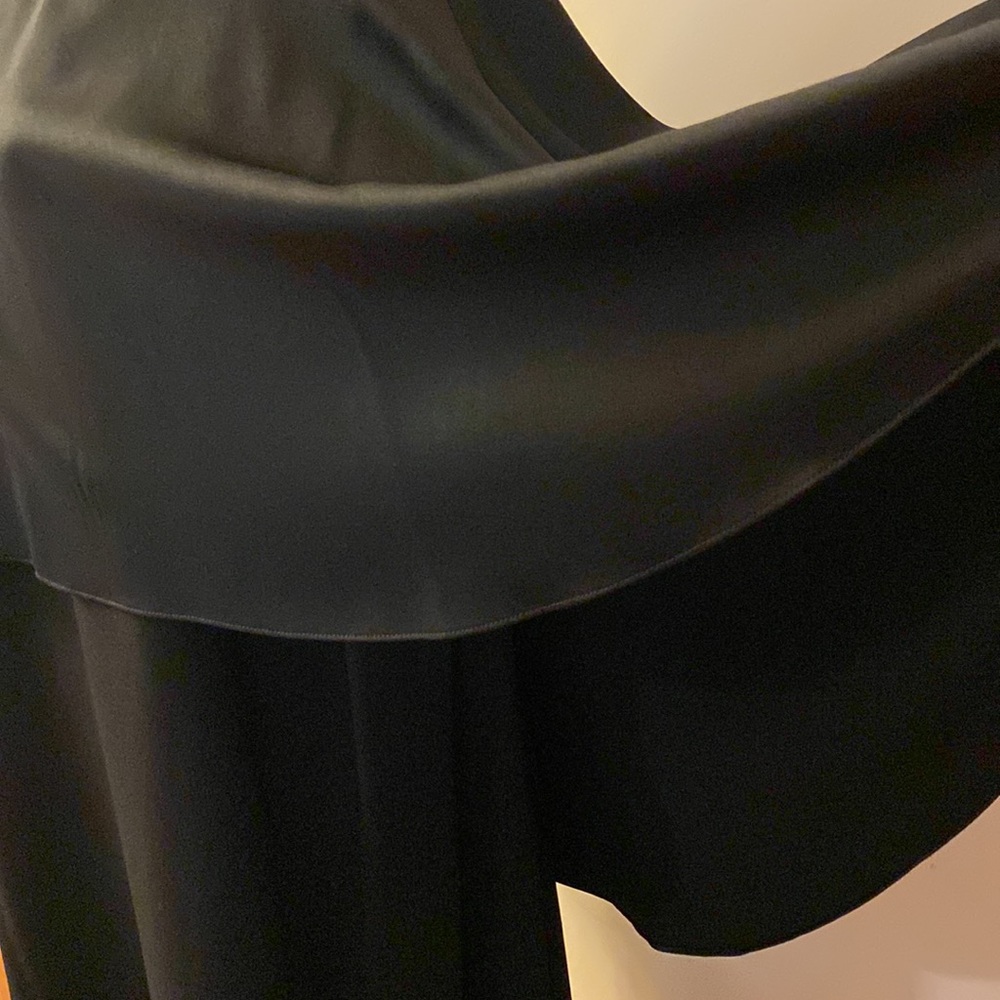 Vince Camuto women’s black high low capelet 1 button closure back dress 2X - Picture 4 of 14